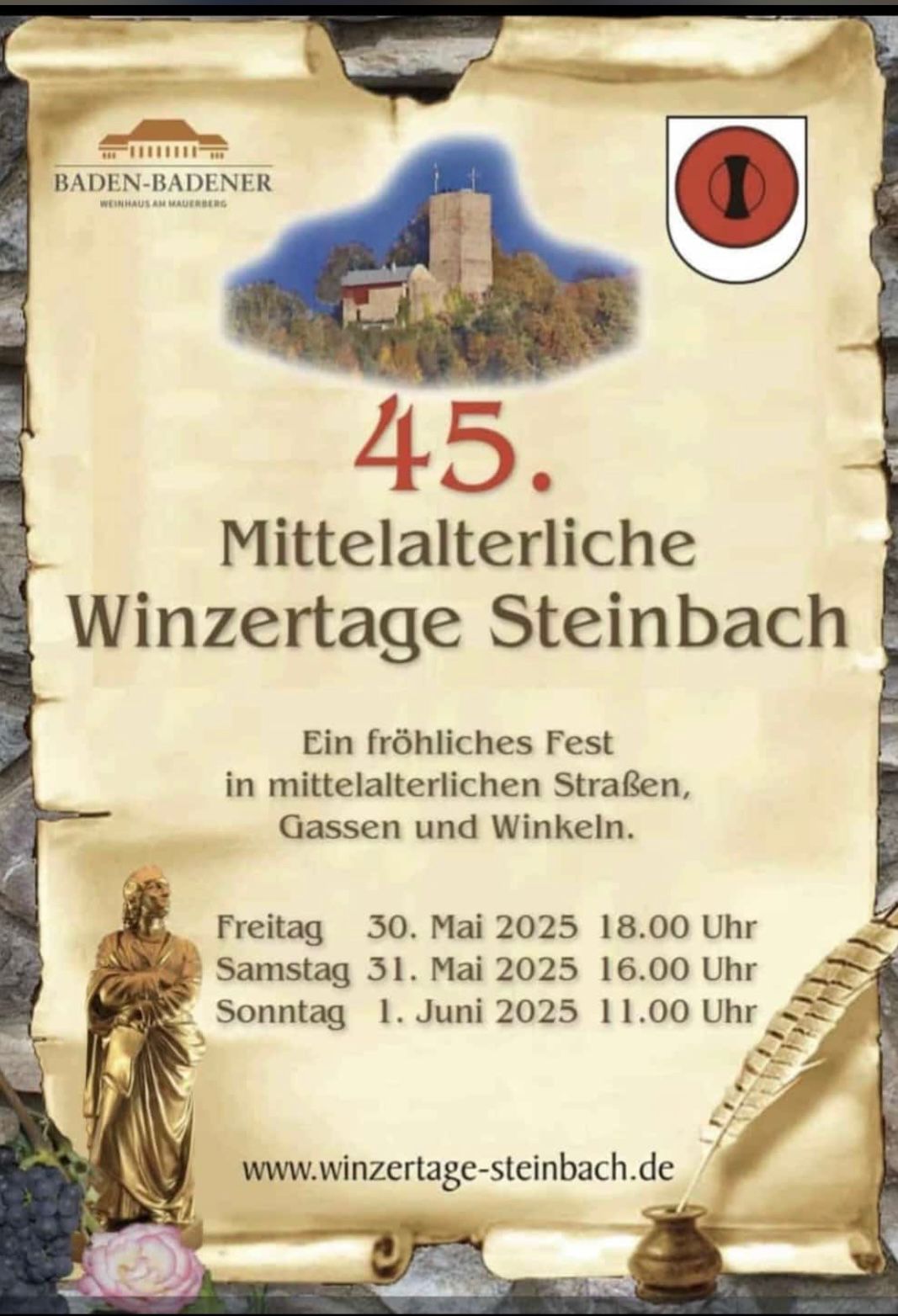 Mittelalterliche Winzertage wir sagen Danke!