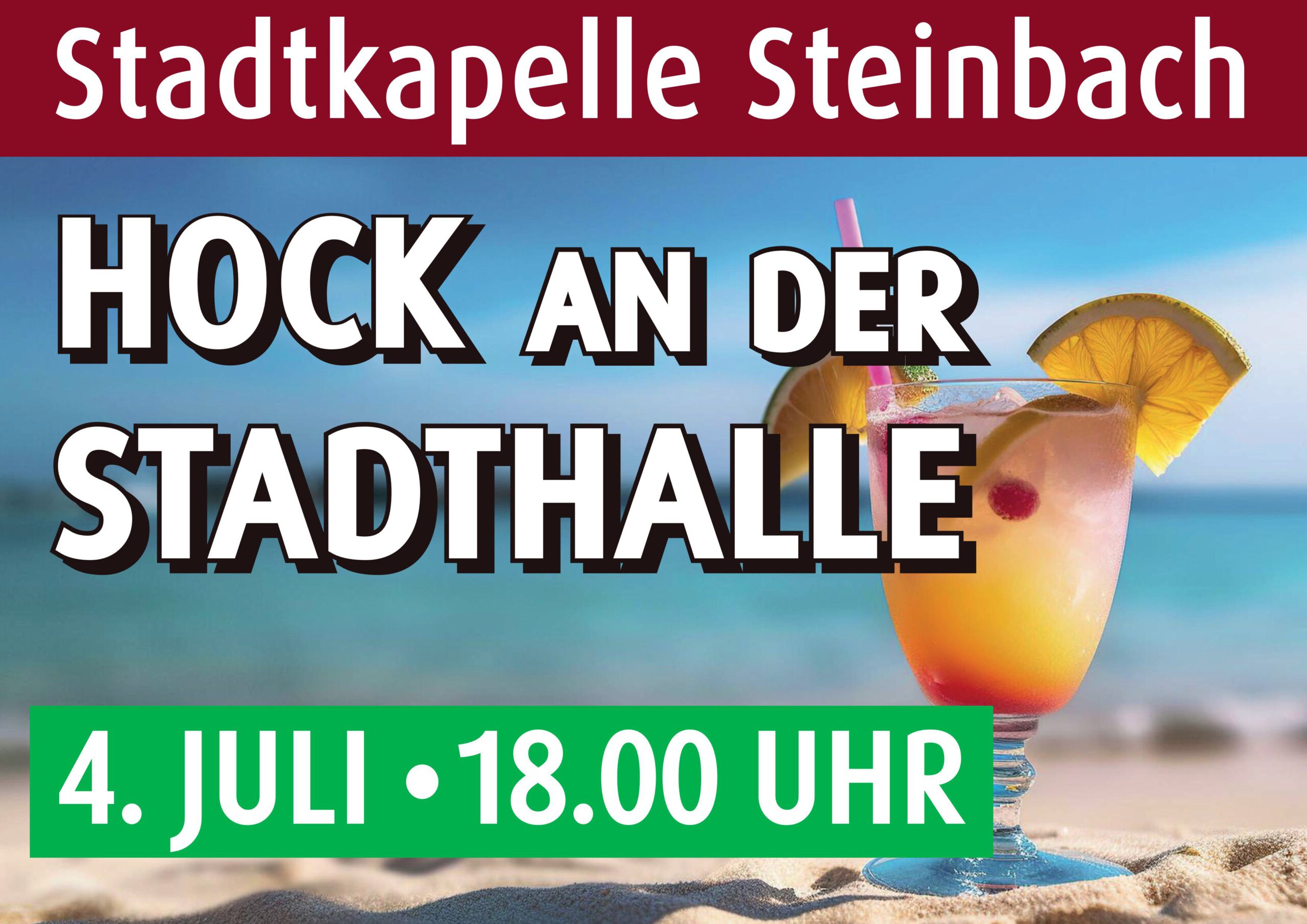 Hock an der Stadthalle am Freitag 4. Juli