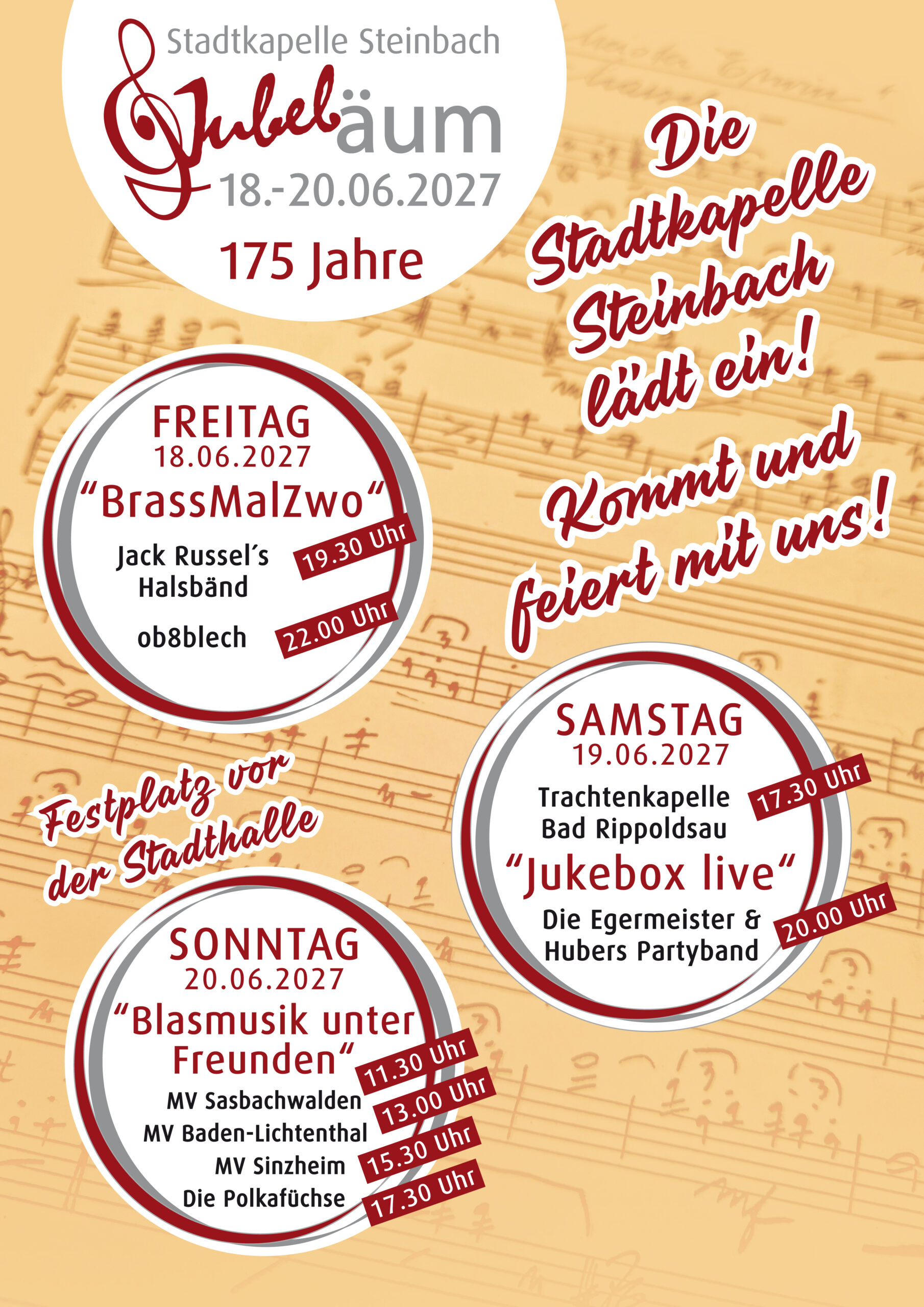Klickbare Seite für JUBELäum Das Fest